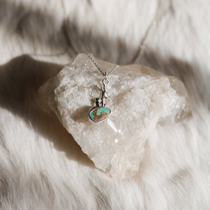Burro Necklace in American Turquoise // One of a Kind