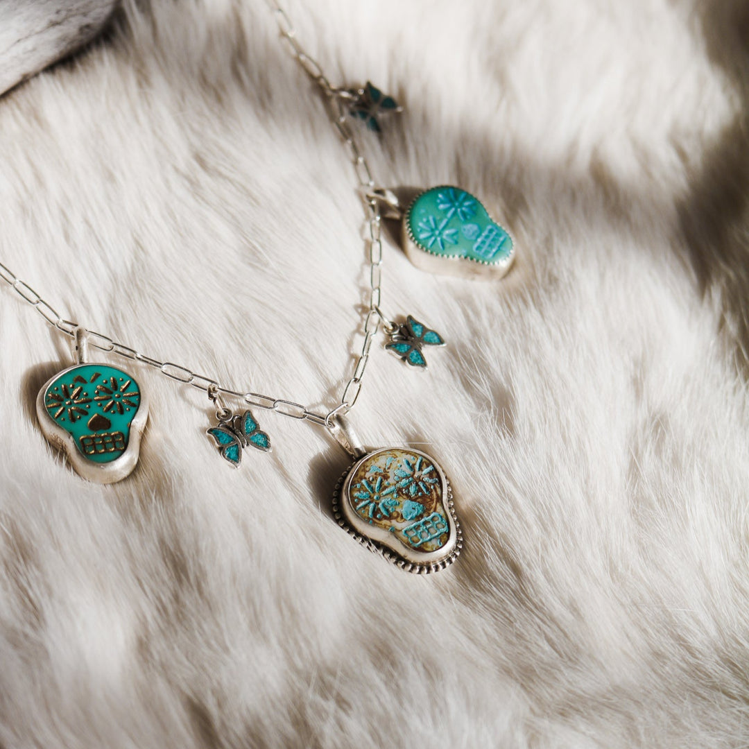 Muertos Charm Necklace // One of a Kind