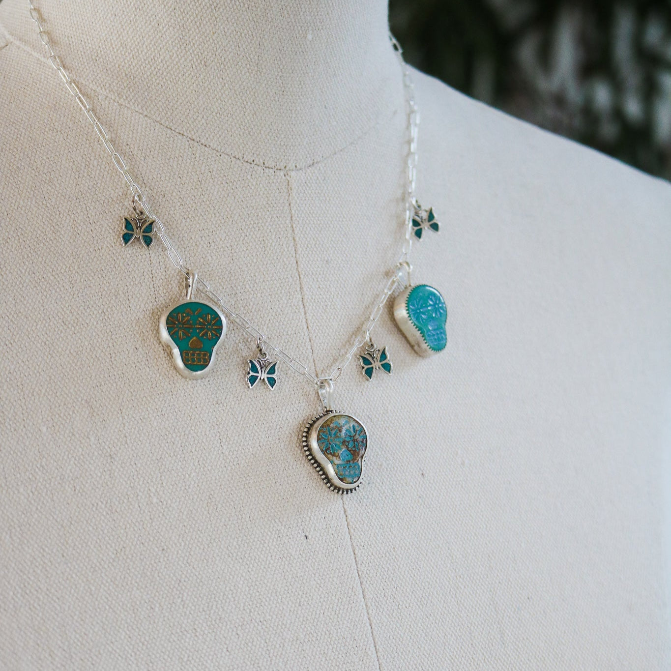 Muertos Charm Necklace // One of a Kind