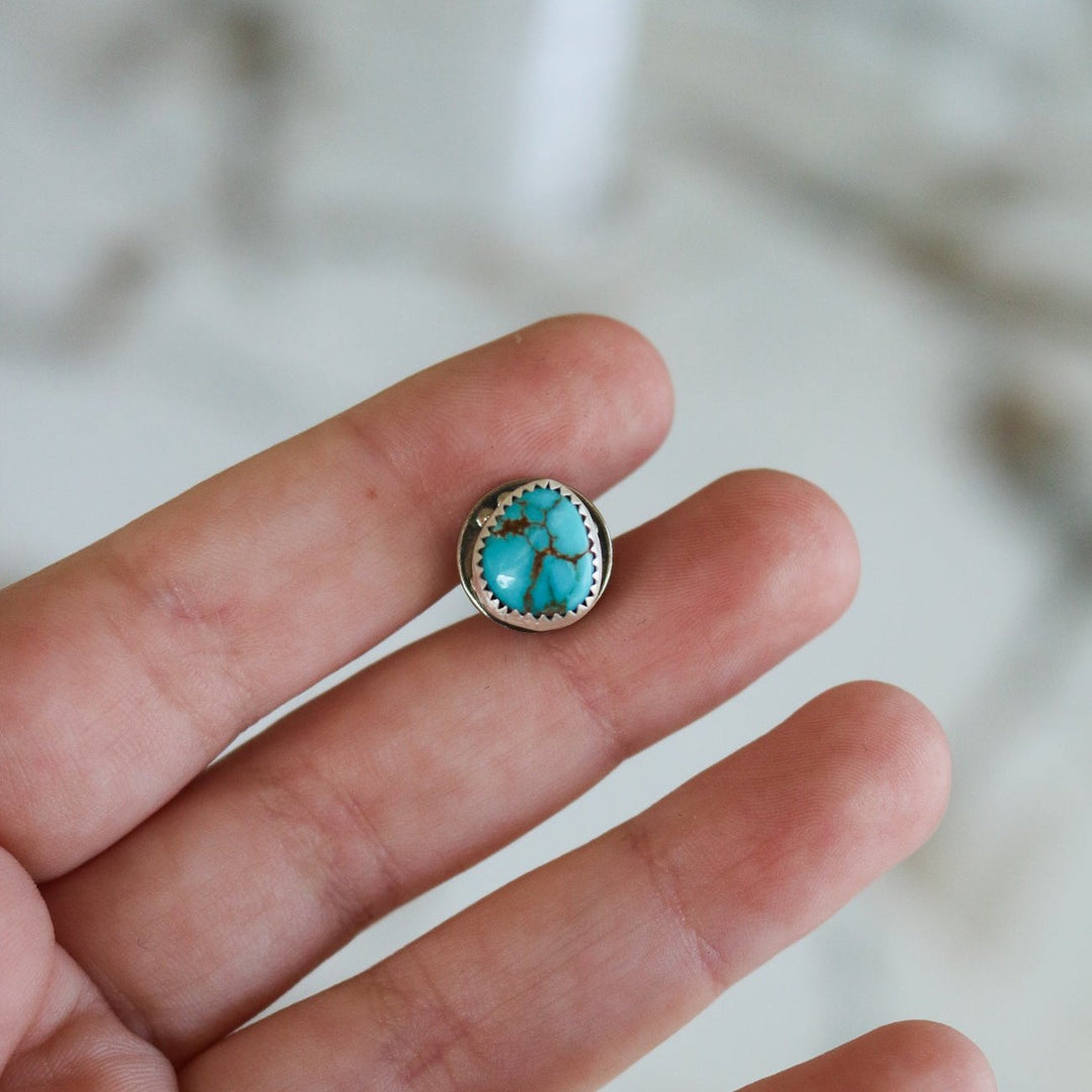 American Turquoise Mini Hat Pin