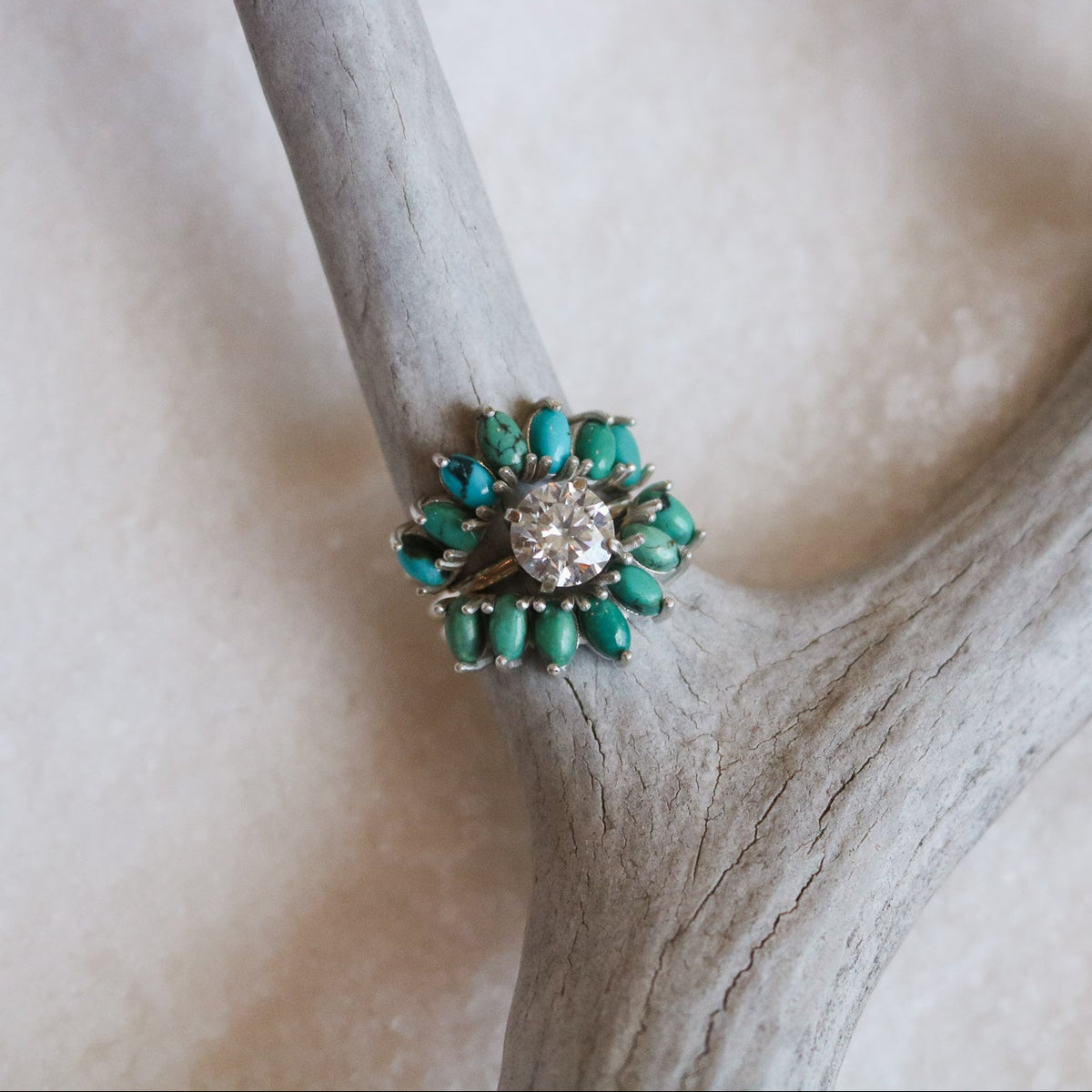 Celia Curved Turquoise Ring // Made to Order