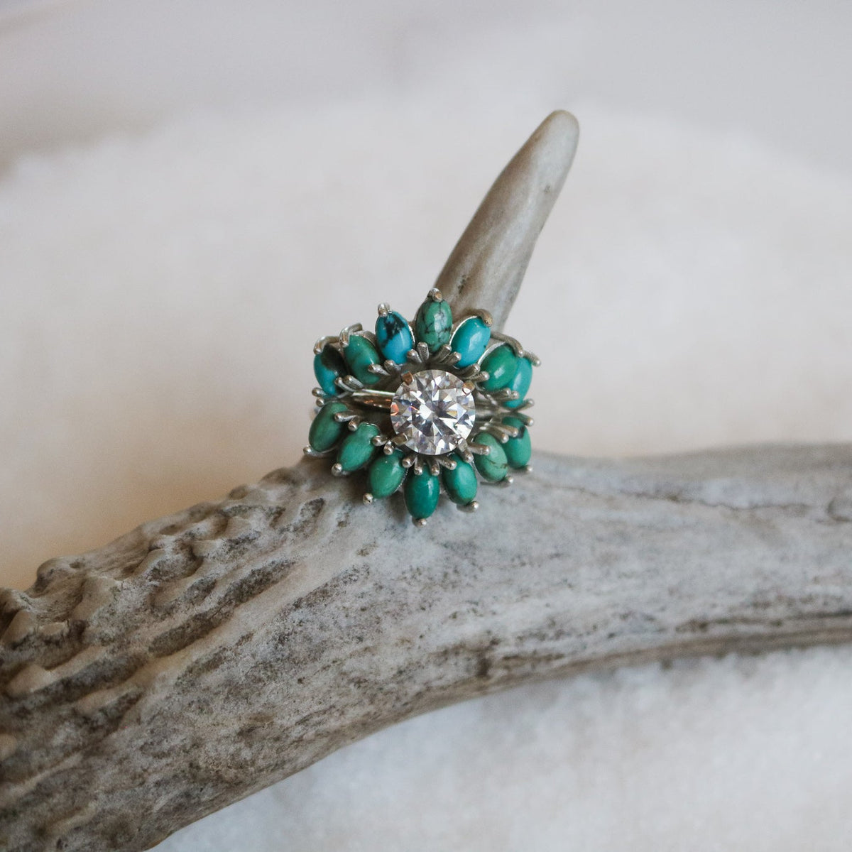 Celia Curved Turquoise Ring // Made to Order