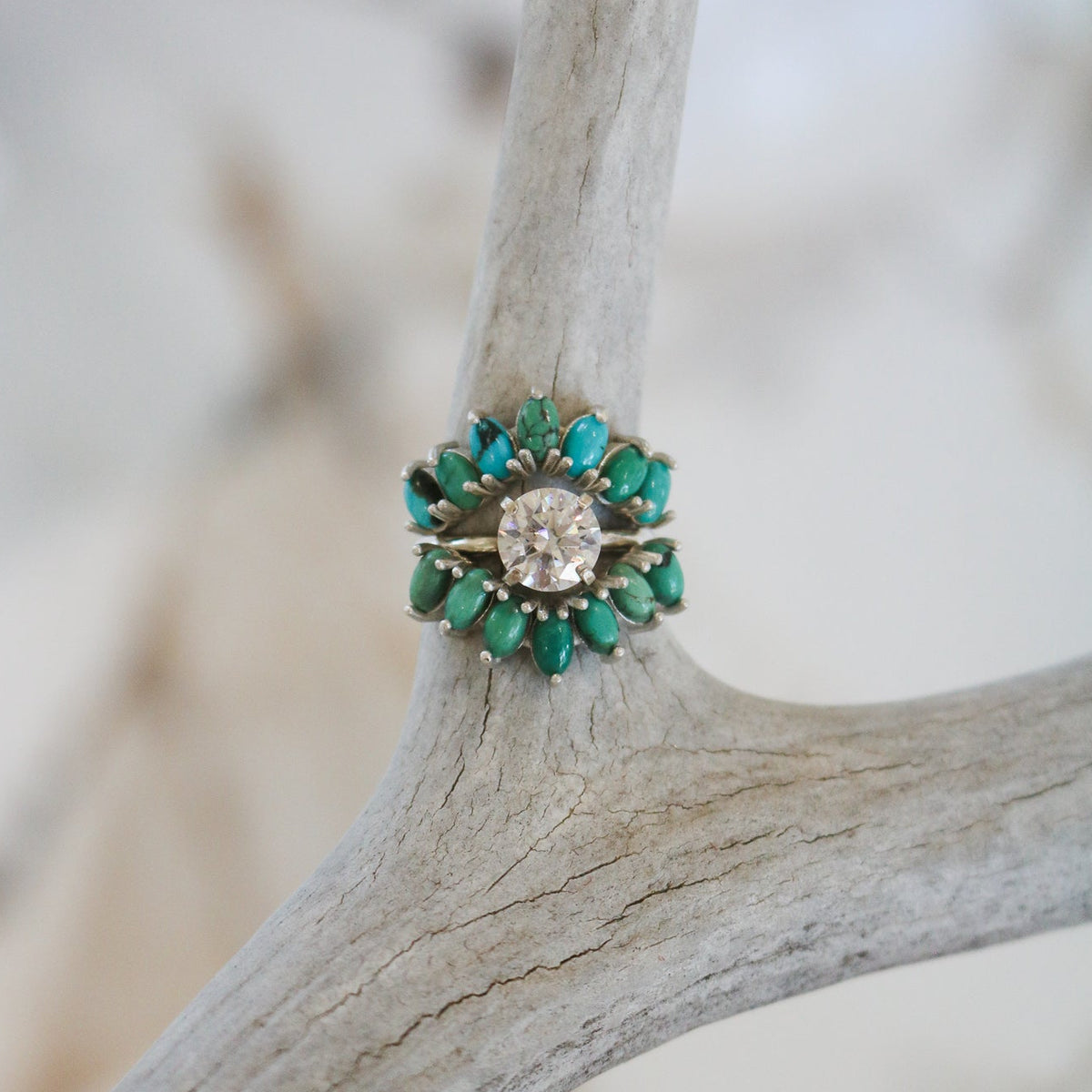 Celia Curved Turquoise Ring // Made to Order