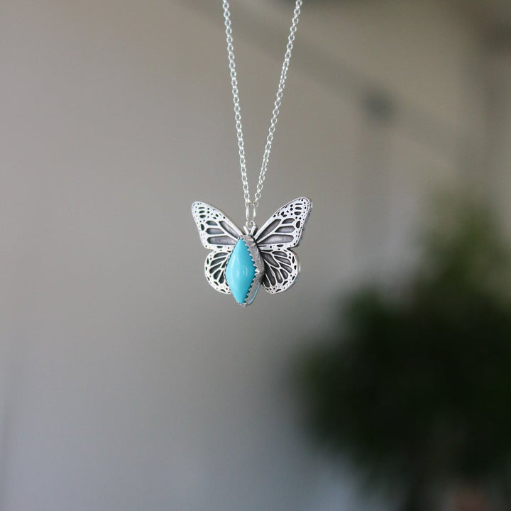 Turquoise Butterfly Necklace // One of a Kind