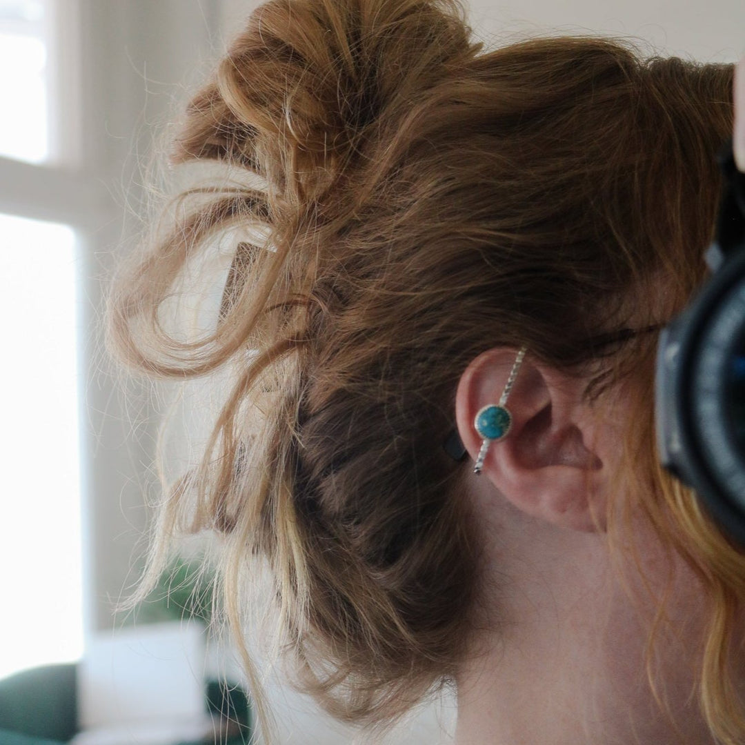 American Turquoise Ear Bar //One of a Kind