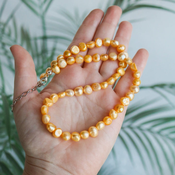 LIMITED Lemon Yellow Pearl Necklace