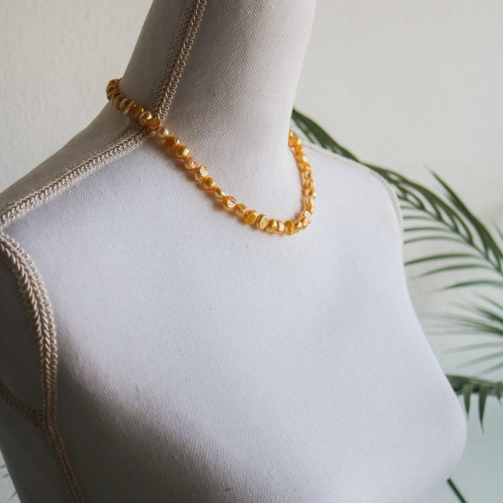 LIMITED Lemon Yellow Pearl Necklace