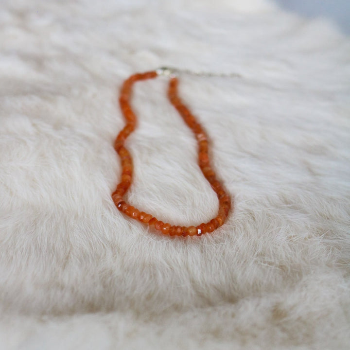 LIMITED Faceted Carnelian Choker