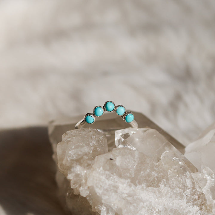 ‘Mesa’ Curved Turquoise Ring // Made to Order