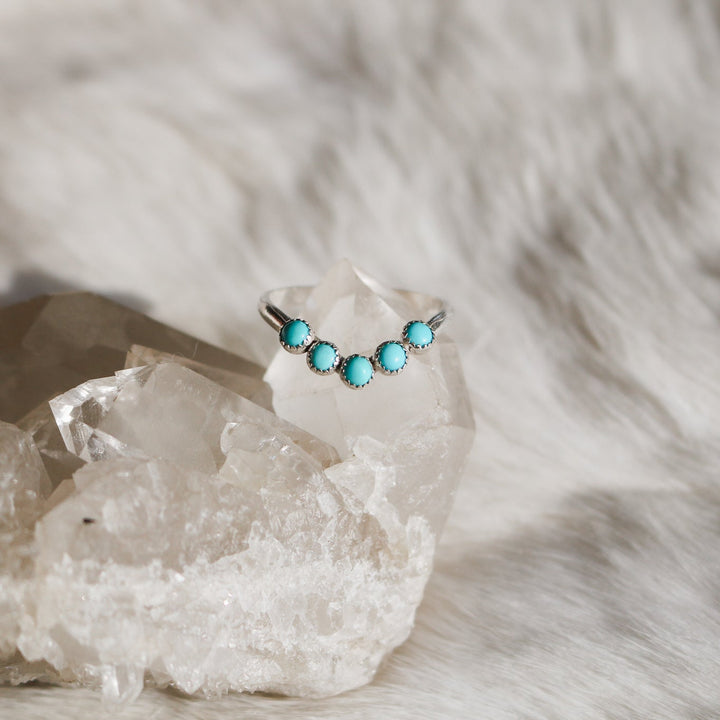 ‘Mesa’ Curved Turquoise Ring // Made to Order