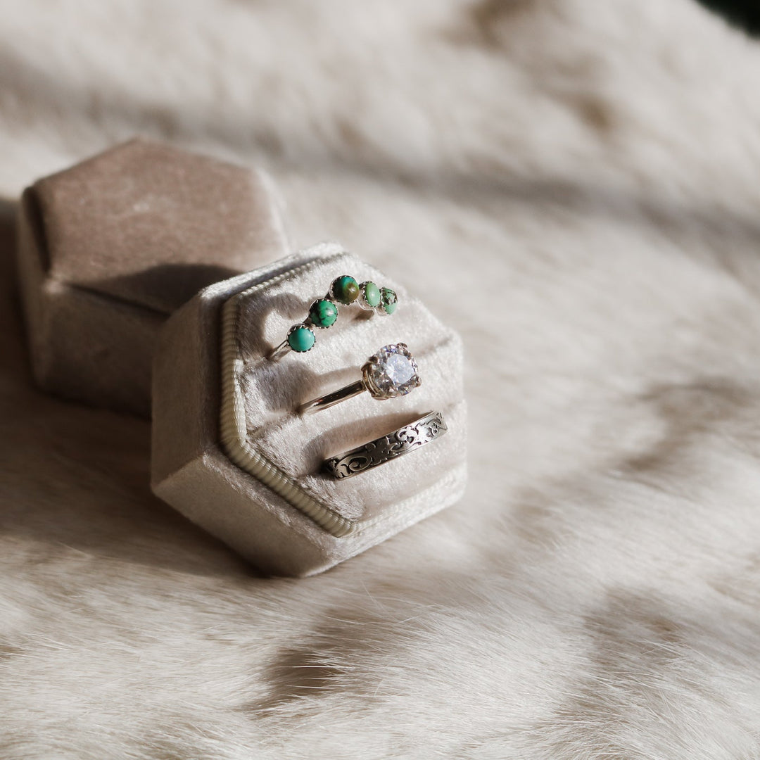 ‘Yuma’ Curved Turquoise Ring // Made to Order