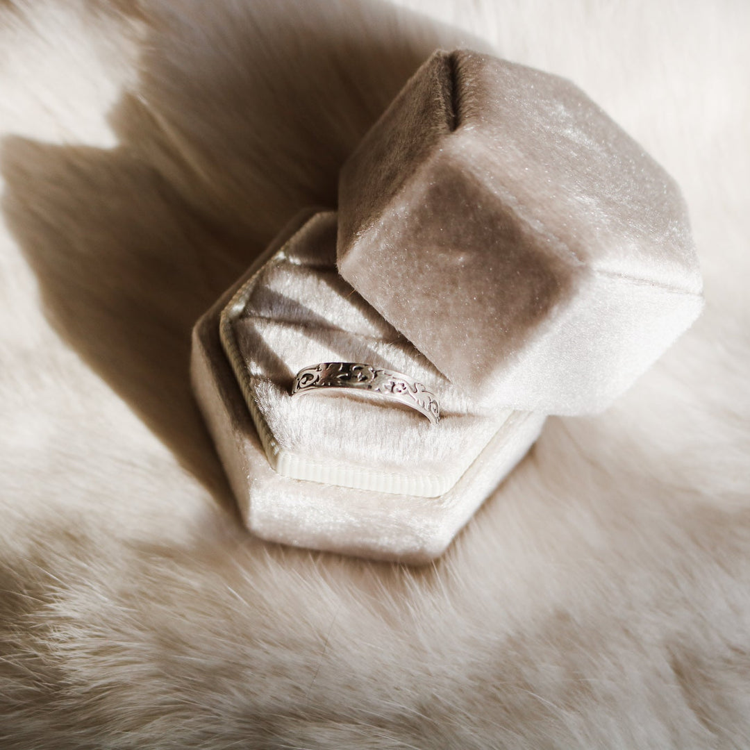 Rowan Tooled Stacking Ring // Made to Order