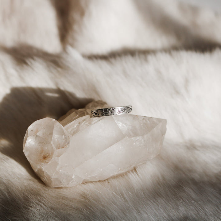 Rowan Tooled Stacking Ring // Made to Order