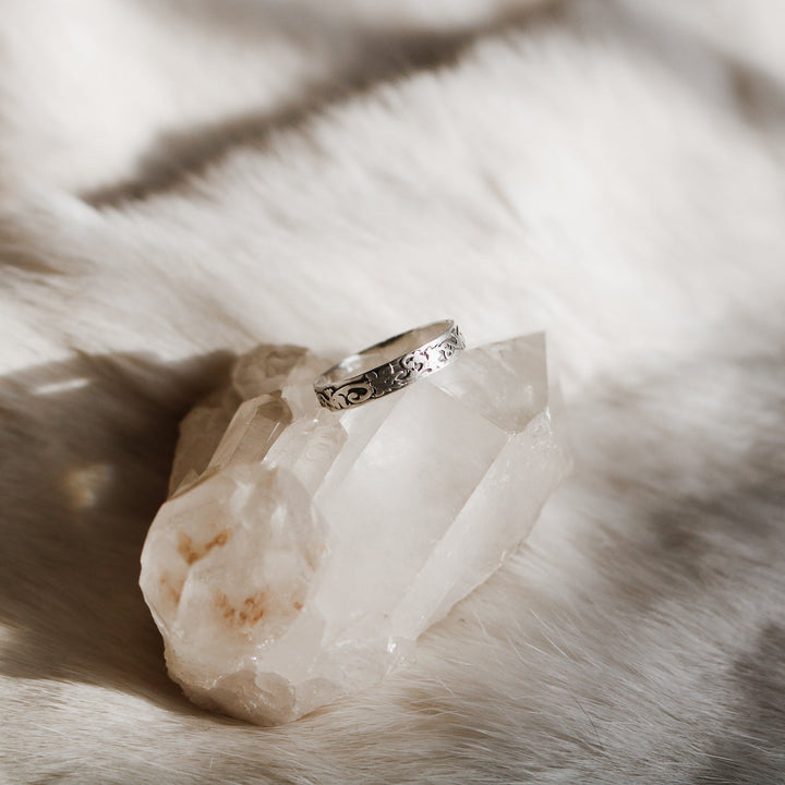 Rowan Tooled Stacking Ring // Made to Order