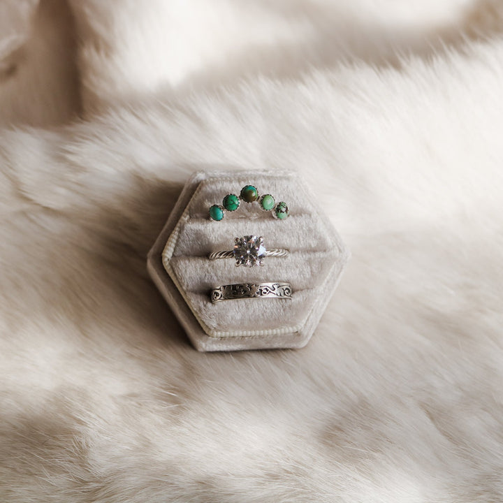 ‘Yuma’ Curved Turquoise Ring // Made to Order