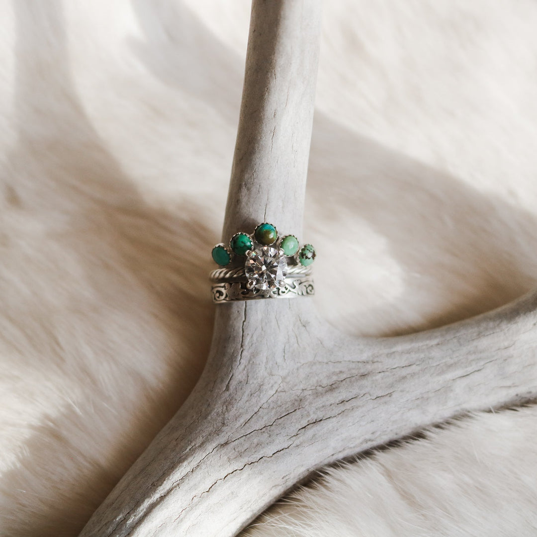 ‘Yuma’ Curved Turquoise Ring // Made to Order