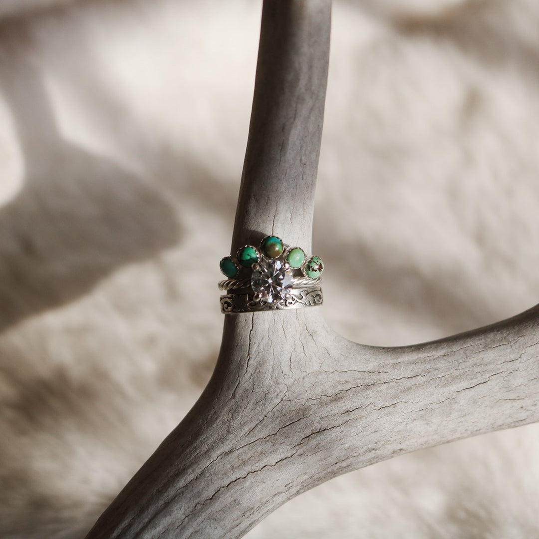 ‘Yuma’ Curved Turquoise Ring // Made to Order