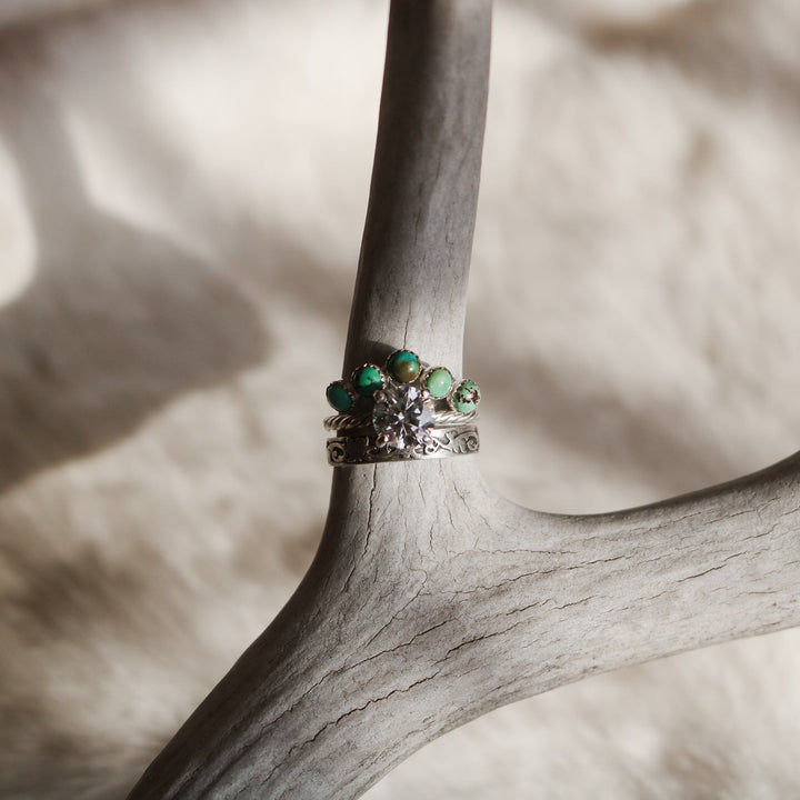 ‘Yuma’ Curved Turquoise Ring // Made to Order