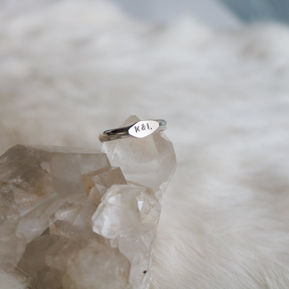 'X&O' Signet Stacking Ring // Made to Order