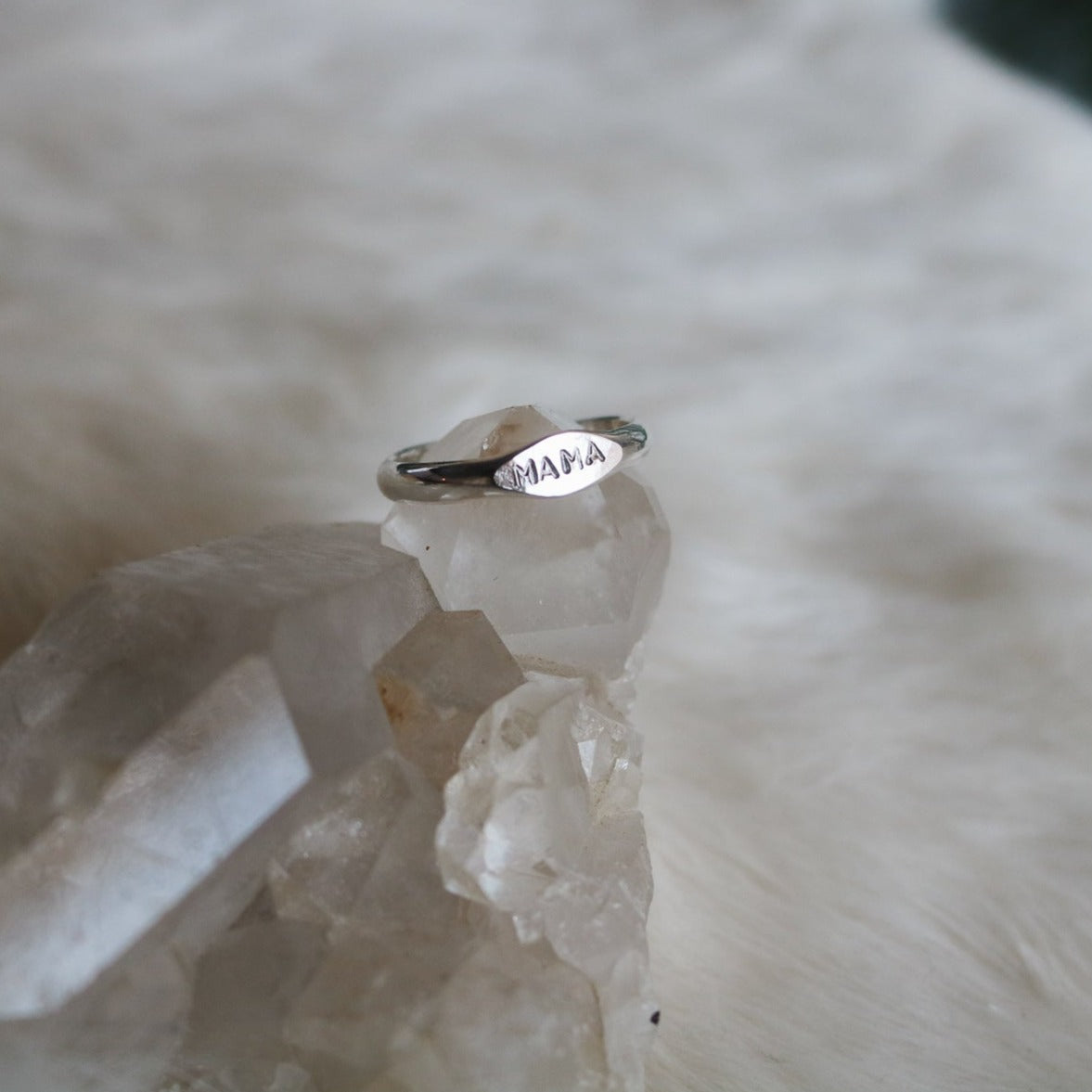 'Mama' Signet Stacking Ring // Made to Order