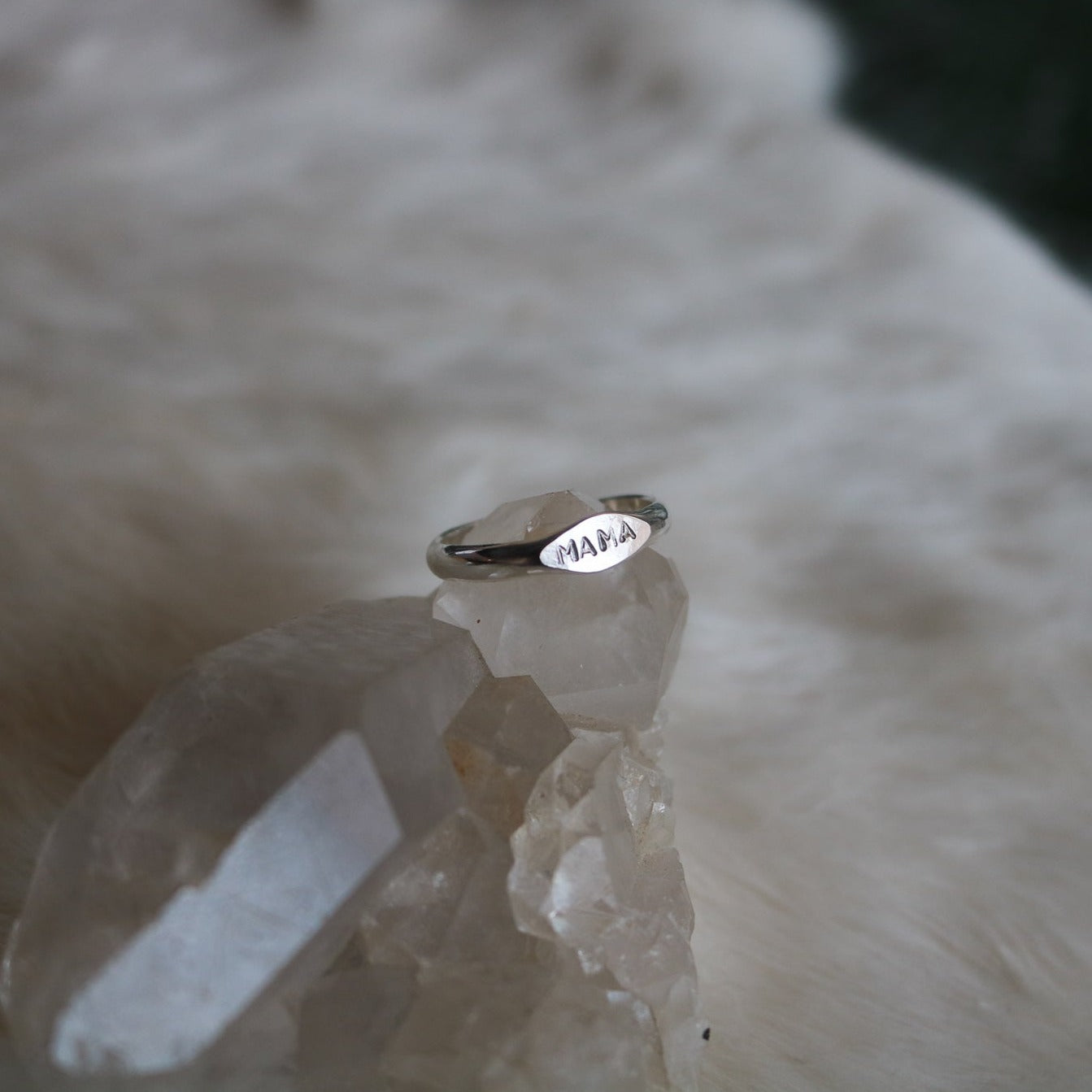 'Mama' Signet Stacking Ring // Made to Order