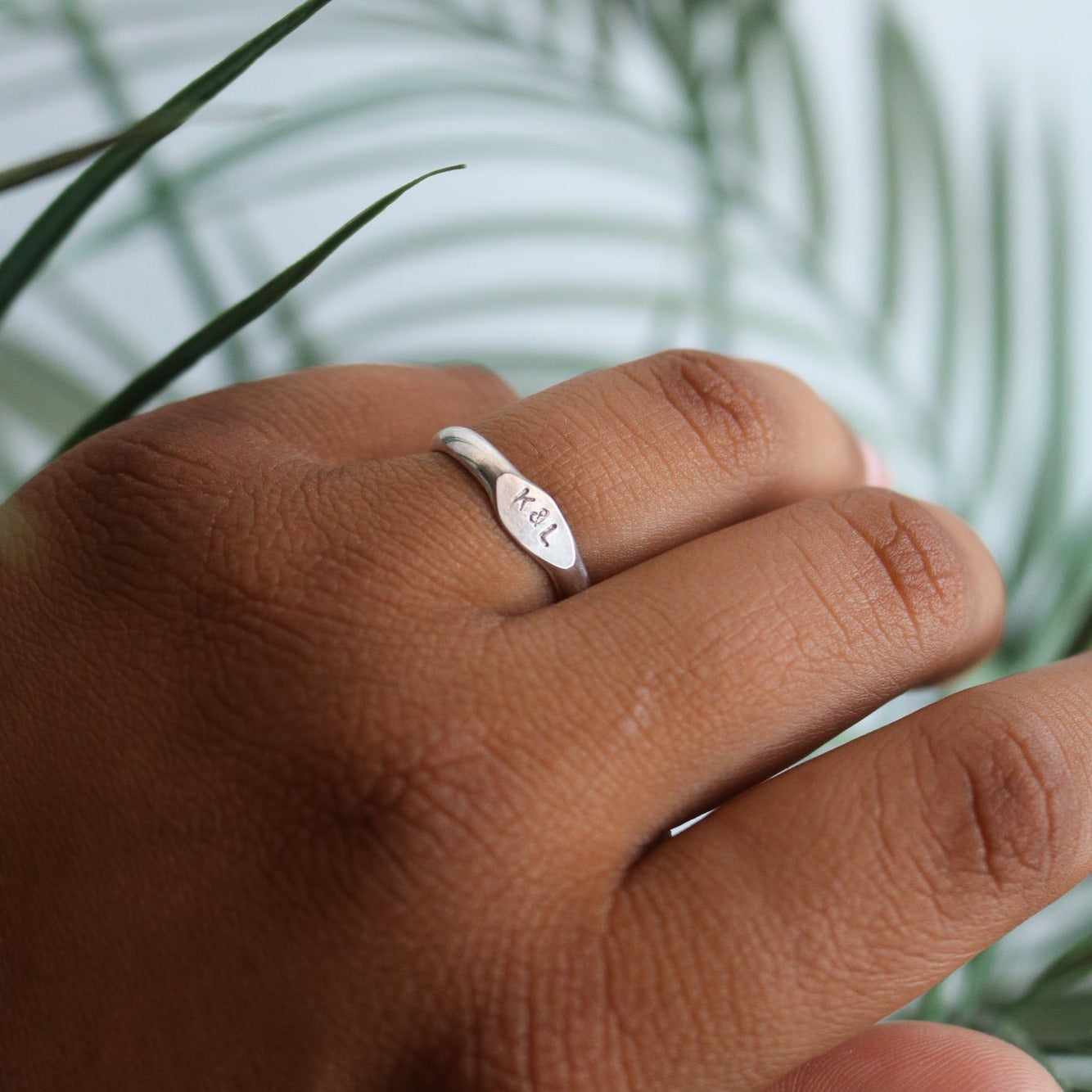 'X&O' Signet Stacking Ring // Made to Order