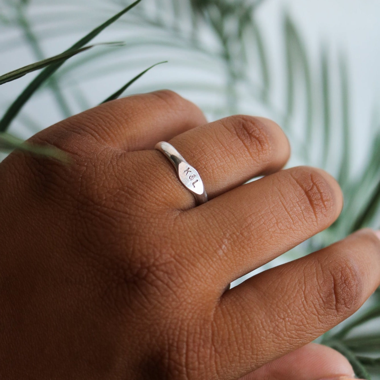 'X&O' Signet Stacking Ring // Made to Order