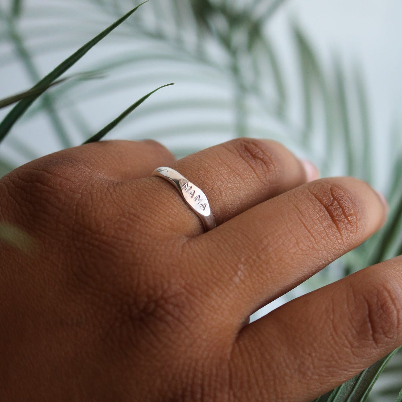 'Mama' Signet Stacking Ring // Made to Order