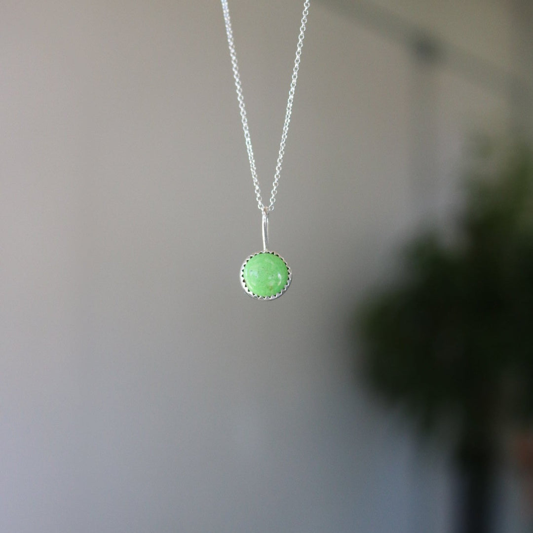 Green Mojave Turquoise Necklace // One of a Kind