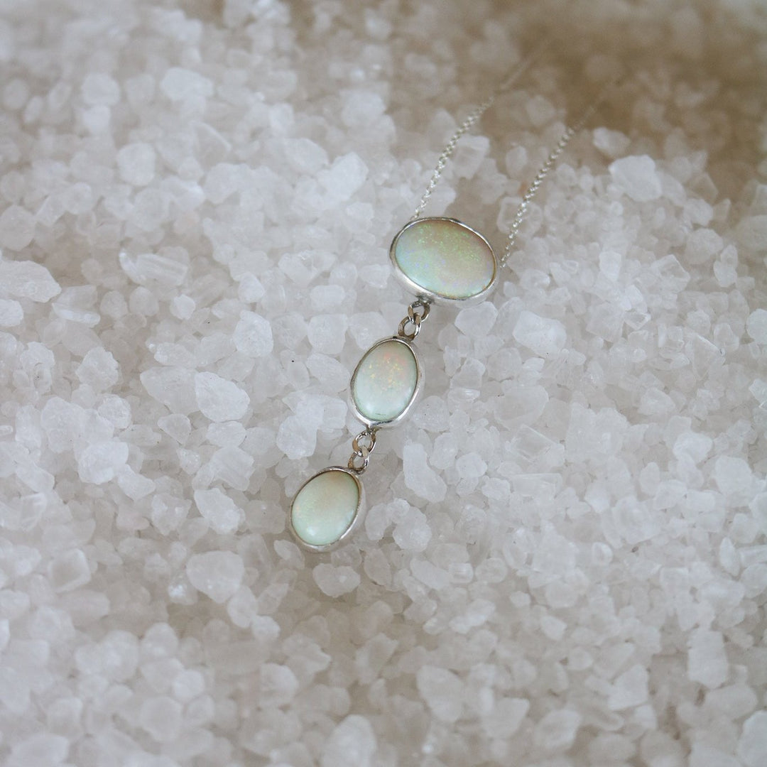 Cascade Necklace in Sterling Opal // One of a Kind