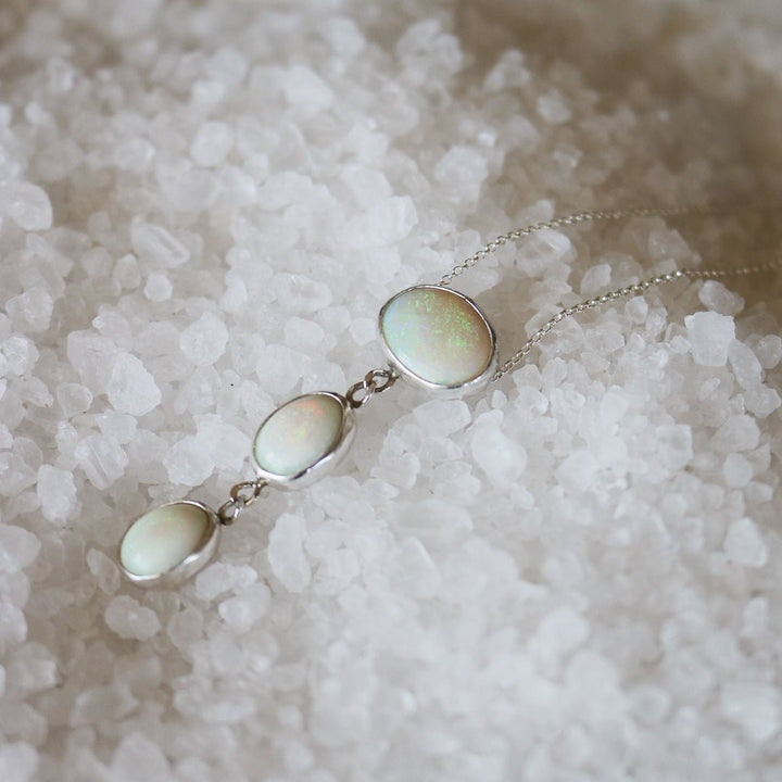 Cascade Necklace in Sterling Opal // One of a Kind