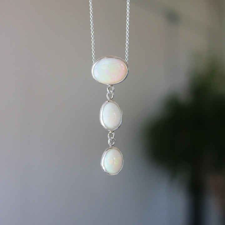 Cascade Necklace in Sterling Opal // One of a Kind