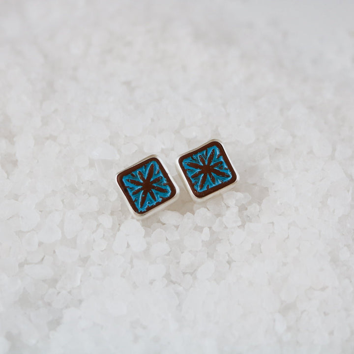 Talavera Stud Earrings // One of a Kind