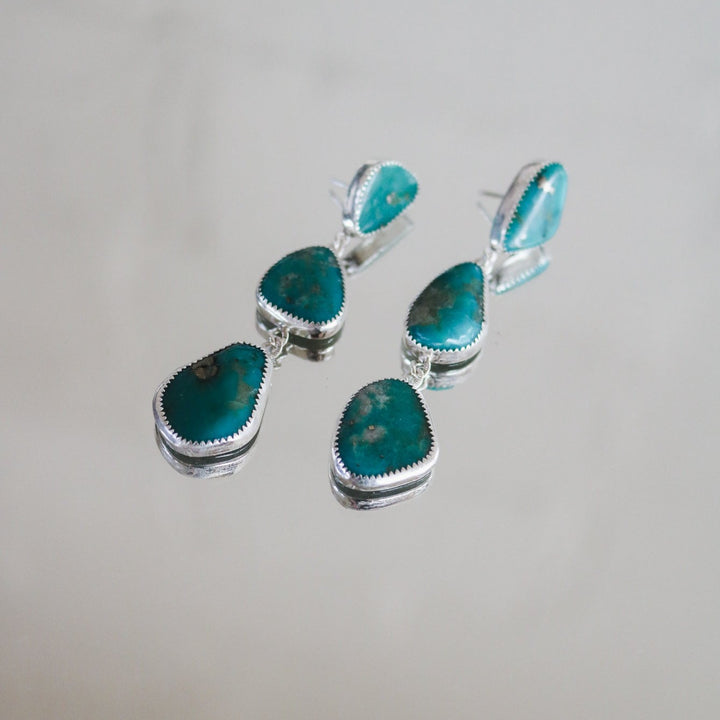 Campitos Turquoise Triple Drop Earrings // One of a Kind