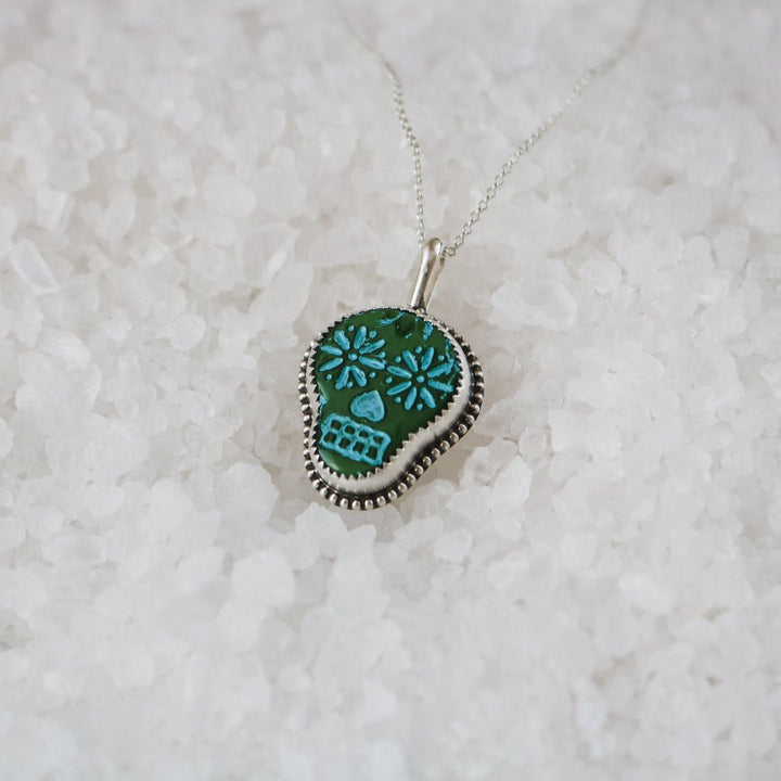 Sugar Skull Necklace // One of a Kind