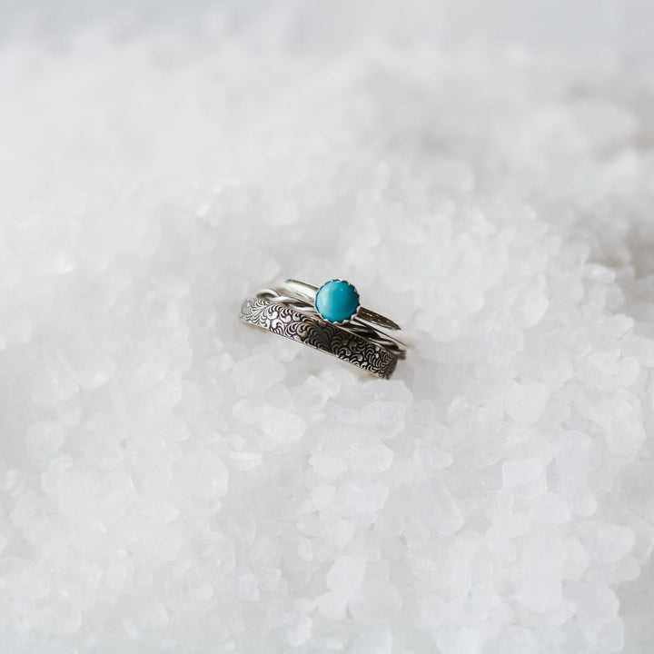 Sandia Stacking Ring Set in Turquoise // Made to Order