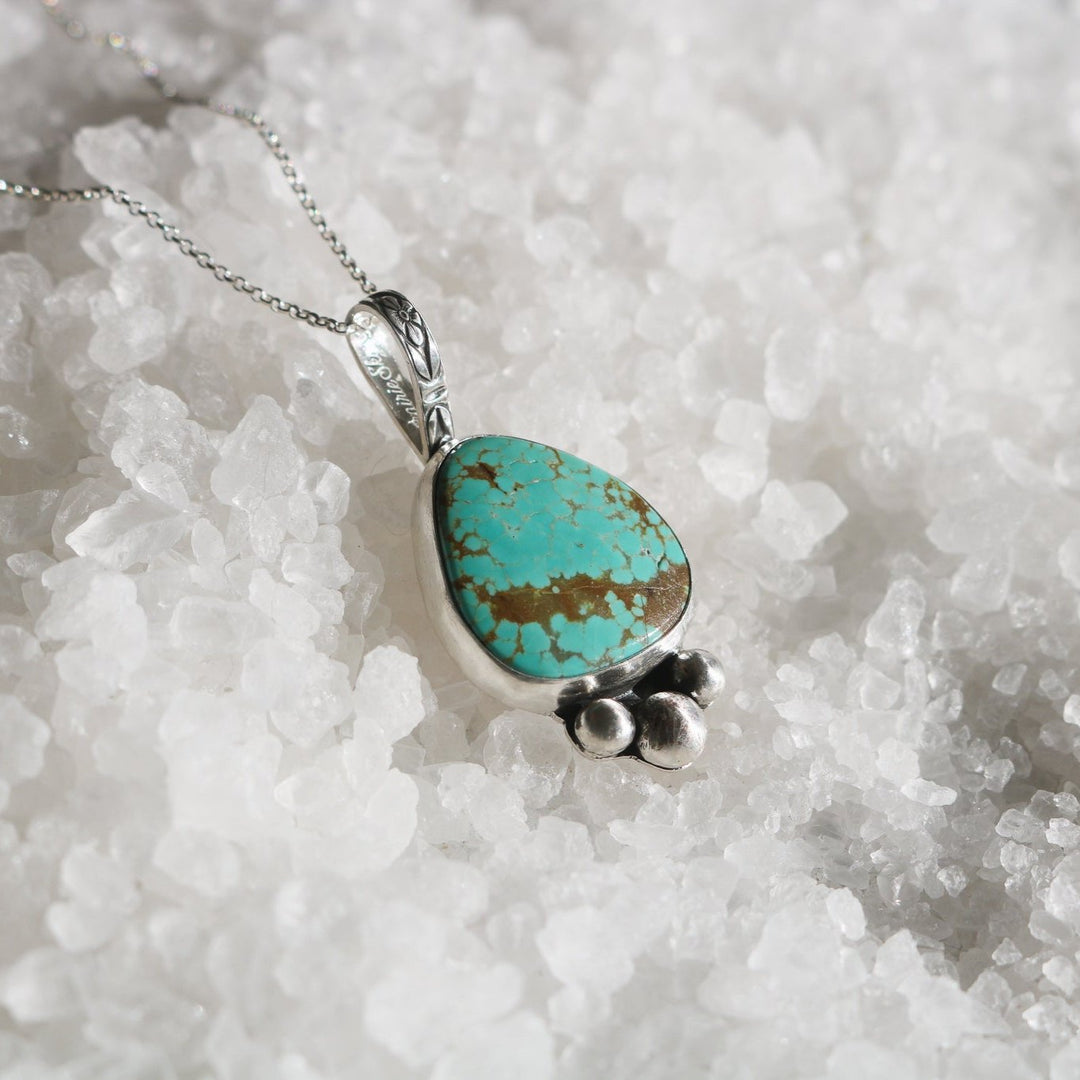 Wren Necklace in #8 Mine Turquoise // One of a Kind