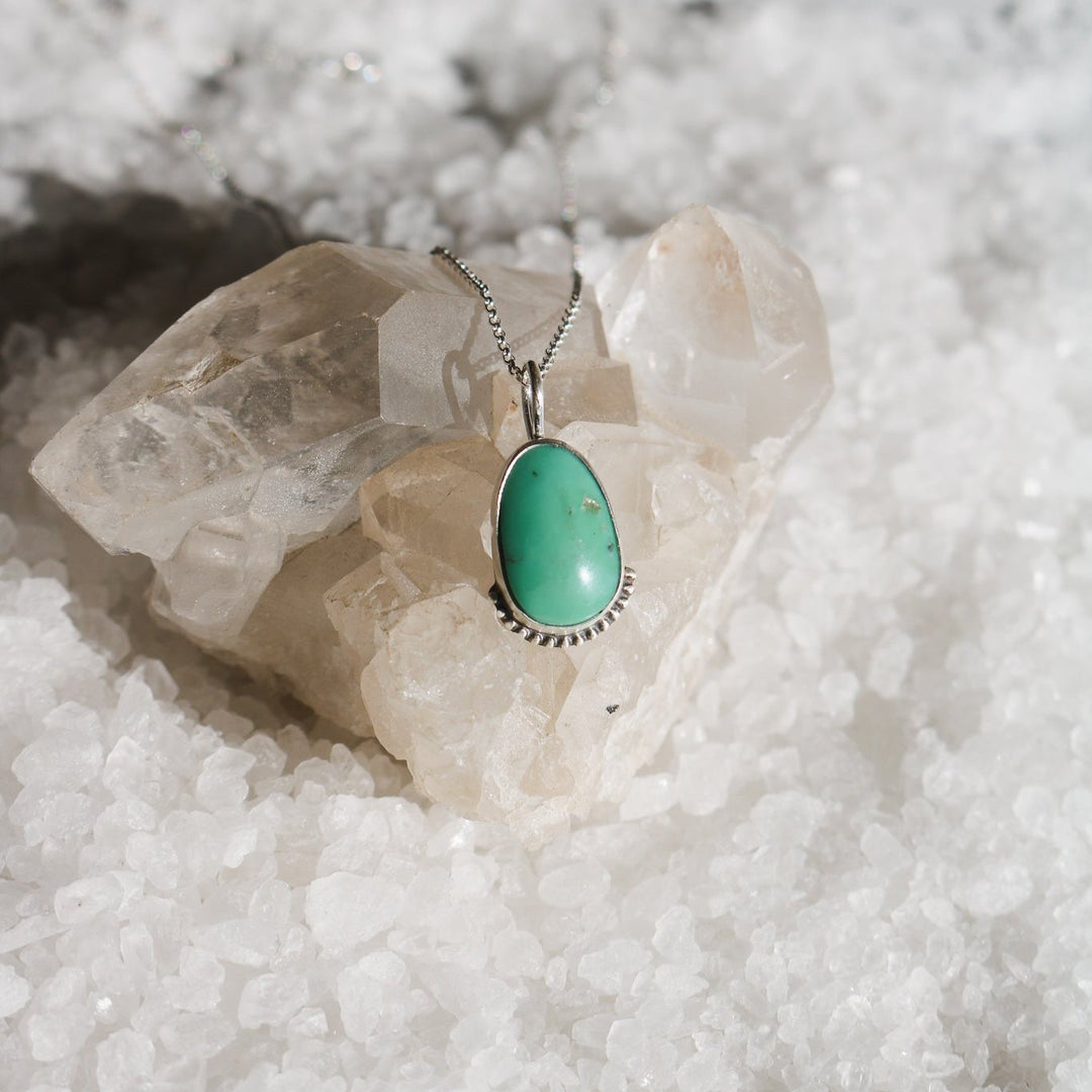 Maeve Necklace in American Turquoise // One of a Kind