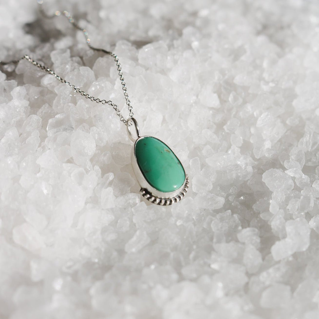 Maeve Necklace in American Turquoise // One of a Kind