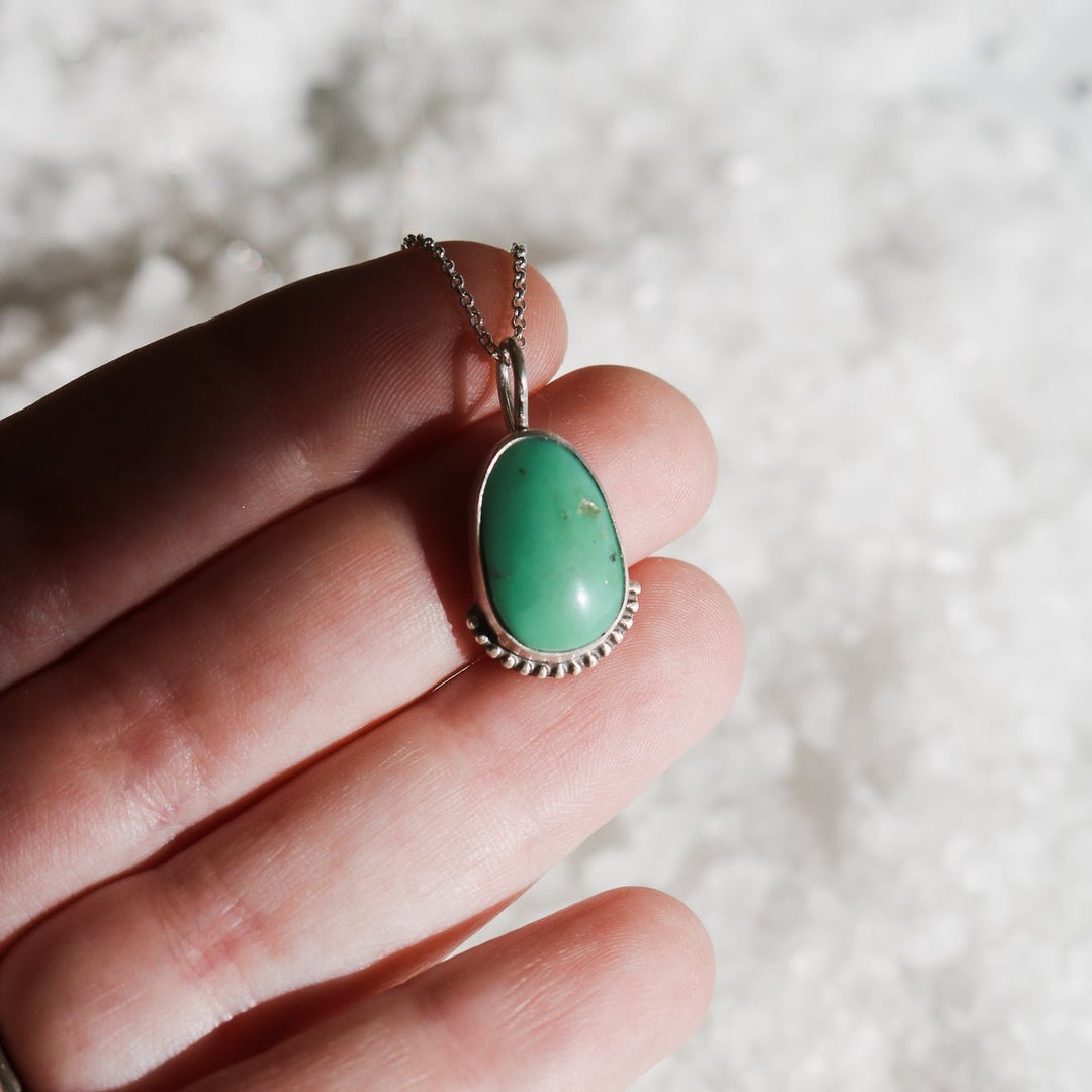 Maeve Necklace in American Turquoise // One of a Kind