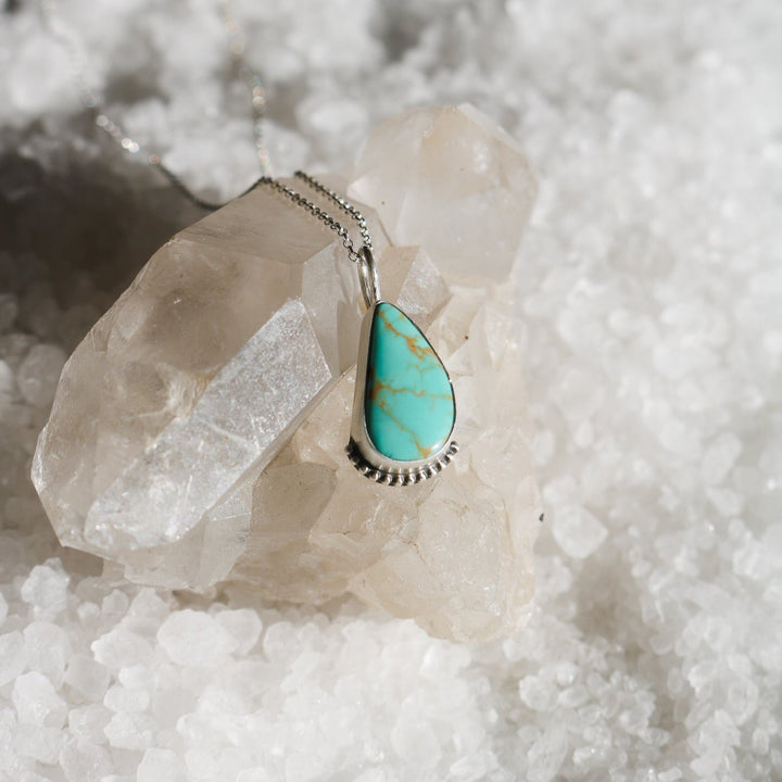 Maeve Necklace in American Turquoise // One of a Kind