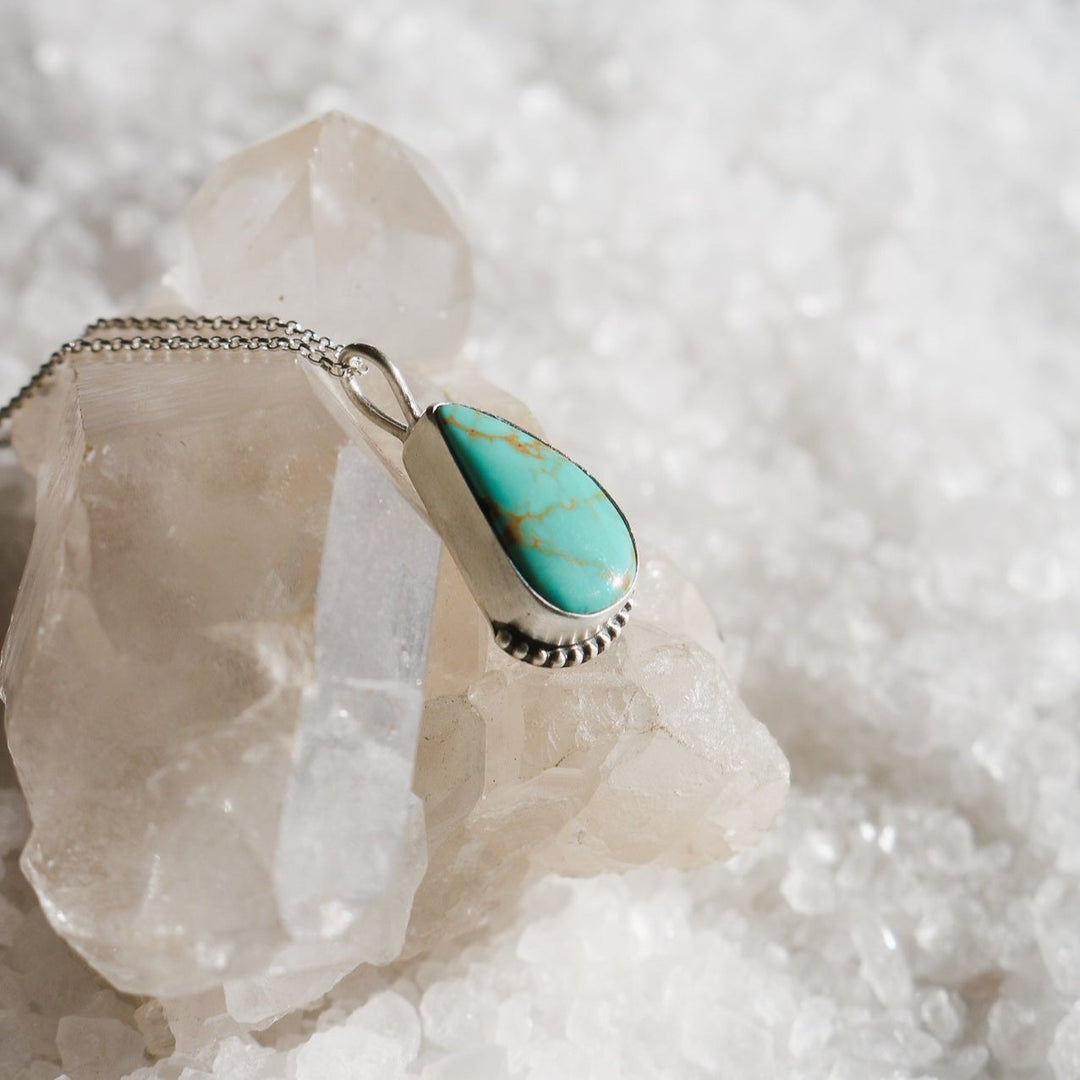 Maeve Necklace in American Turquoise // One of a Kind