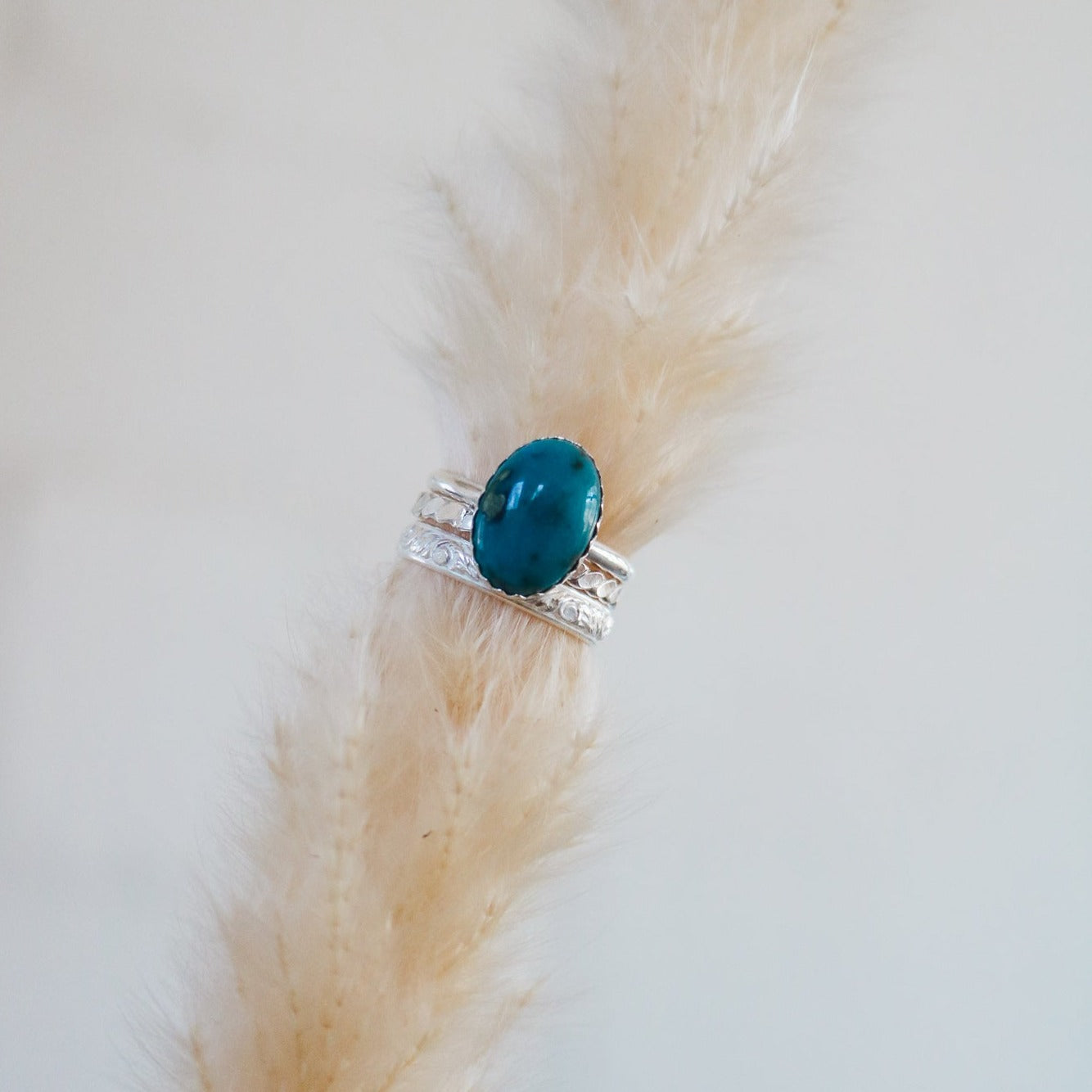 Laredo Stacking Ring Set in Turquoise // Made to Order