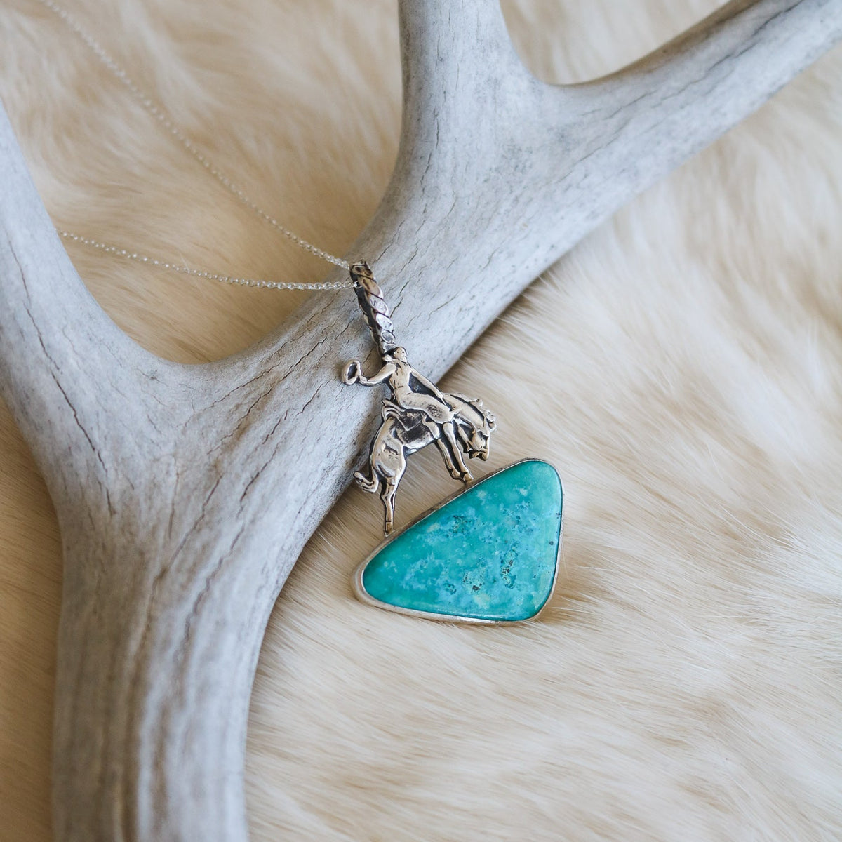 'Buckin' Kingman Turquoise Necklace // One of a Kind