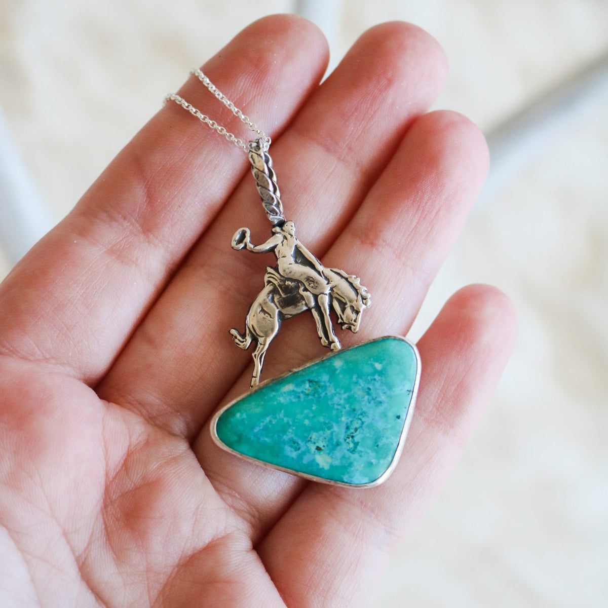 'Buckin' Kingman Turquoise Necklace // One of a Kind