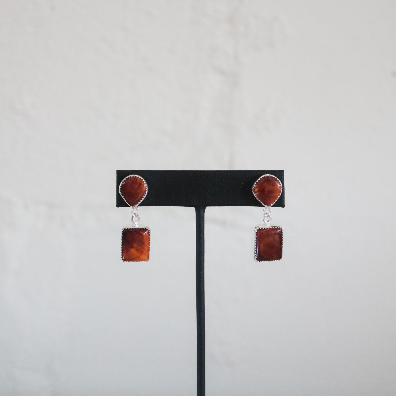 Spiny Oyster Double Drop Earrings // One of a Kind