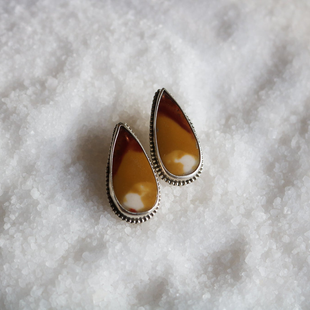 Mookaite Jasper Studs // One of a Kind