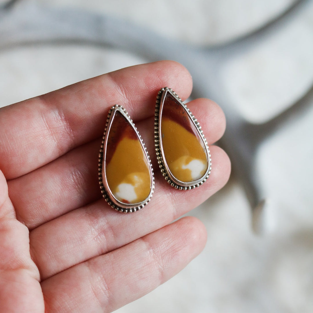 Mookaite Jasper Studs // One of a Kind