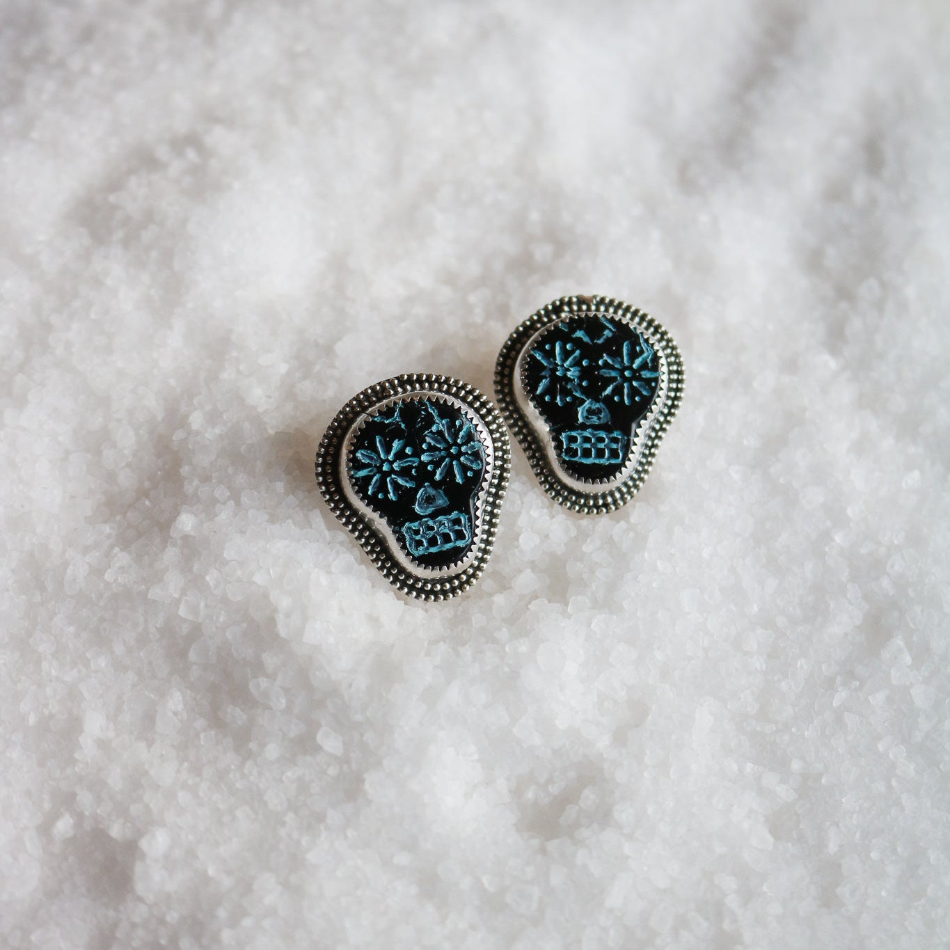Sugar Skull Studs // One of a Kind