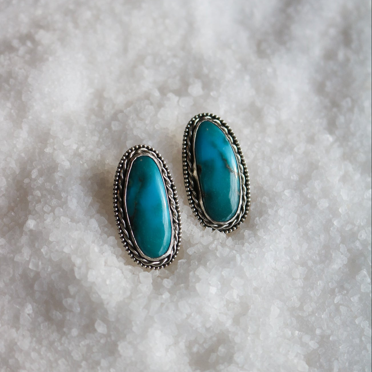 Double Trouble Turquoise Studs // One of a Kind